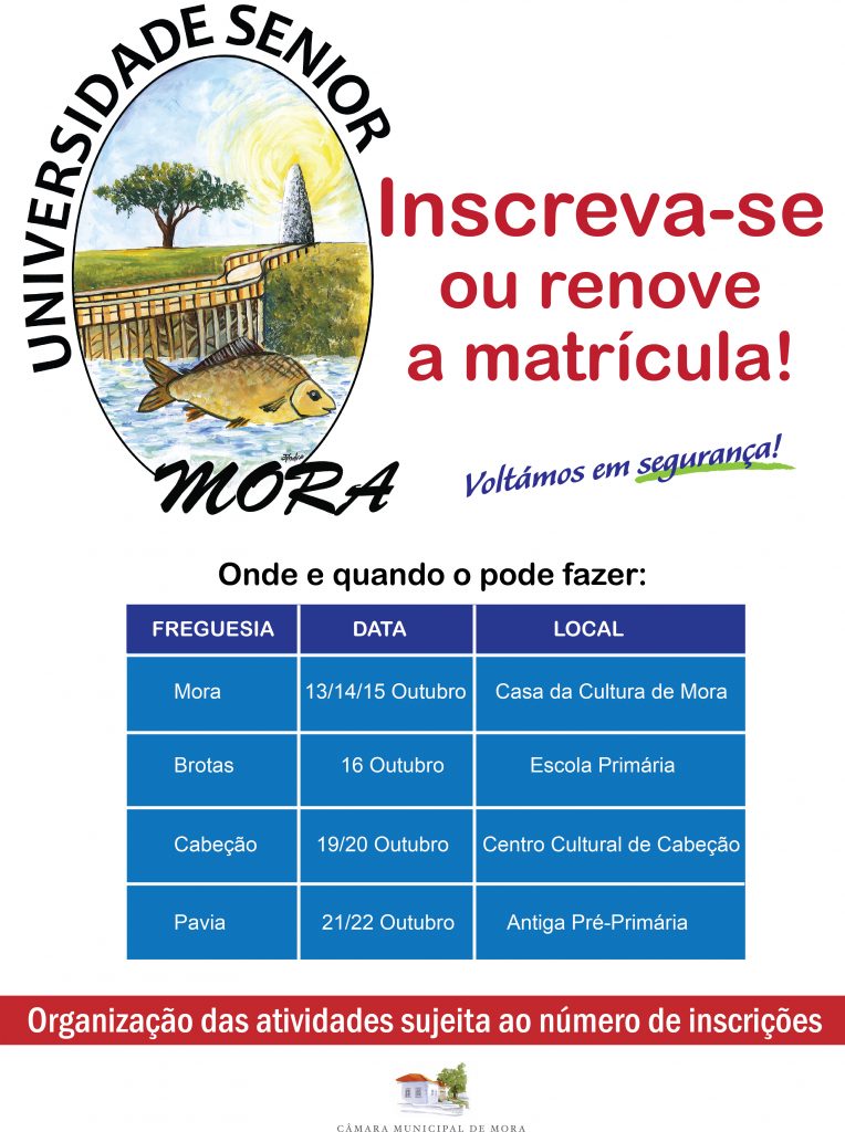 Cartaz Inscrições Universidade Sénior