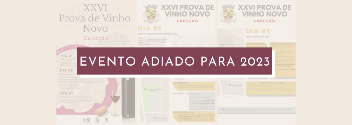Prova do Vinho Novo de Cabeção cancelada