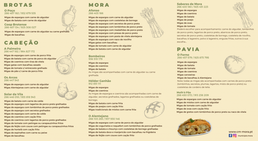 Mês das Migas - Restaurantes