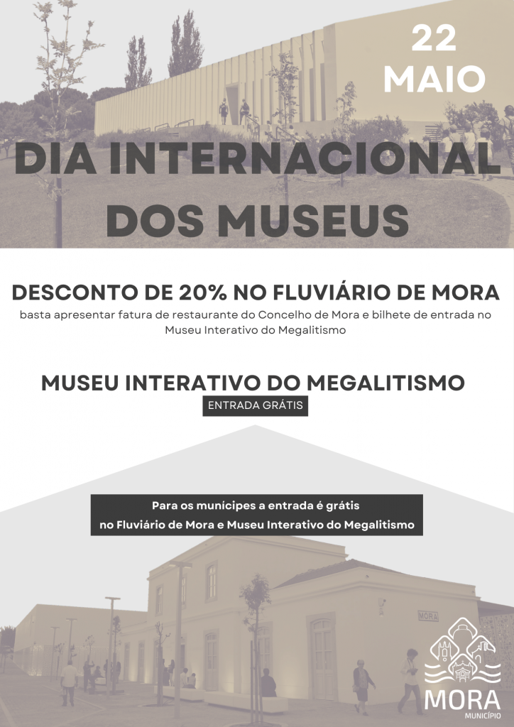 Fluviário de Mora e Museu Interativo do Megalitismo de Mora assinalam Dia Internacional dos Museus com campanha de desconto
