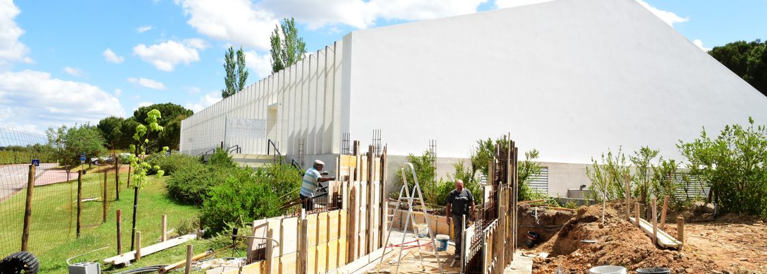 Esplanada do Fluviário em construção