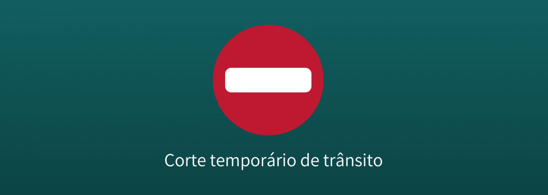 Corte de trânsito em Mora