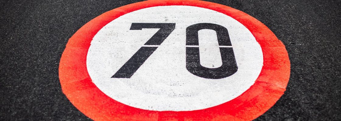 Limitação de velocidade no entroncamento para Malarranha