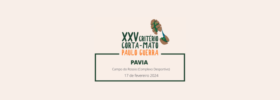 XXV Critério de Corta Mato em Pavia a 17 de fevereiro