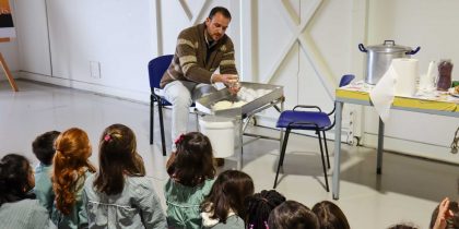 Workshop de queijo fresco no Museu do Megalitismo