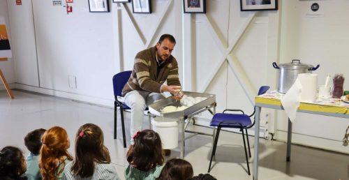 Workshop de queijo fresco no Museu do Megalitismo