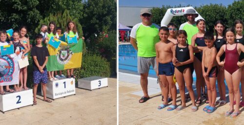 Escola de Natação da Câmara Municipal de Mora marcou presença no Festival de Escolas de Natação do Redondo