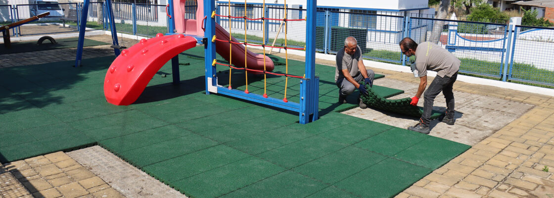 Parques Infantis do concelho de Mora recebem novos pisos