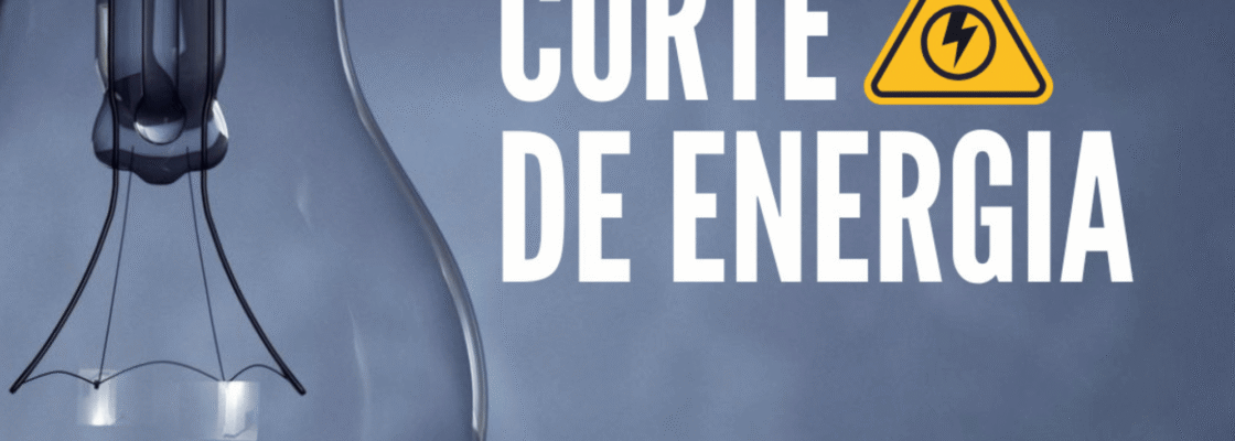 Interrupção temporária do fornecimento de energia elétrica em Mora
