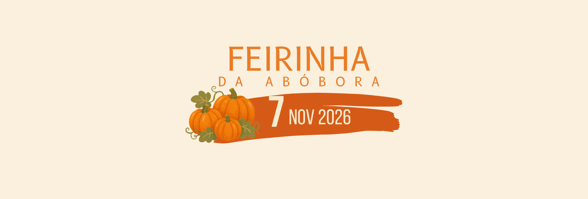 A Feirinha da Abóbora está a chegar!
